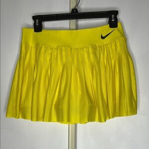 Nike Yellow Mini Skater Skirt Athletic Pleated